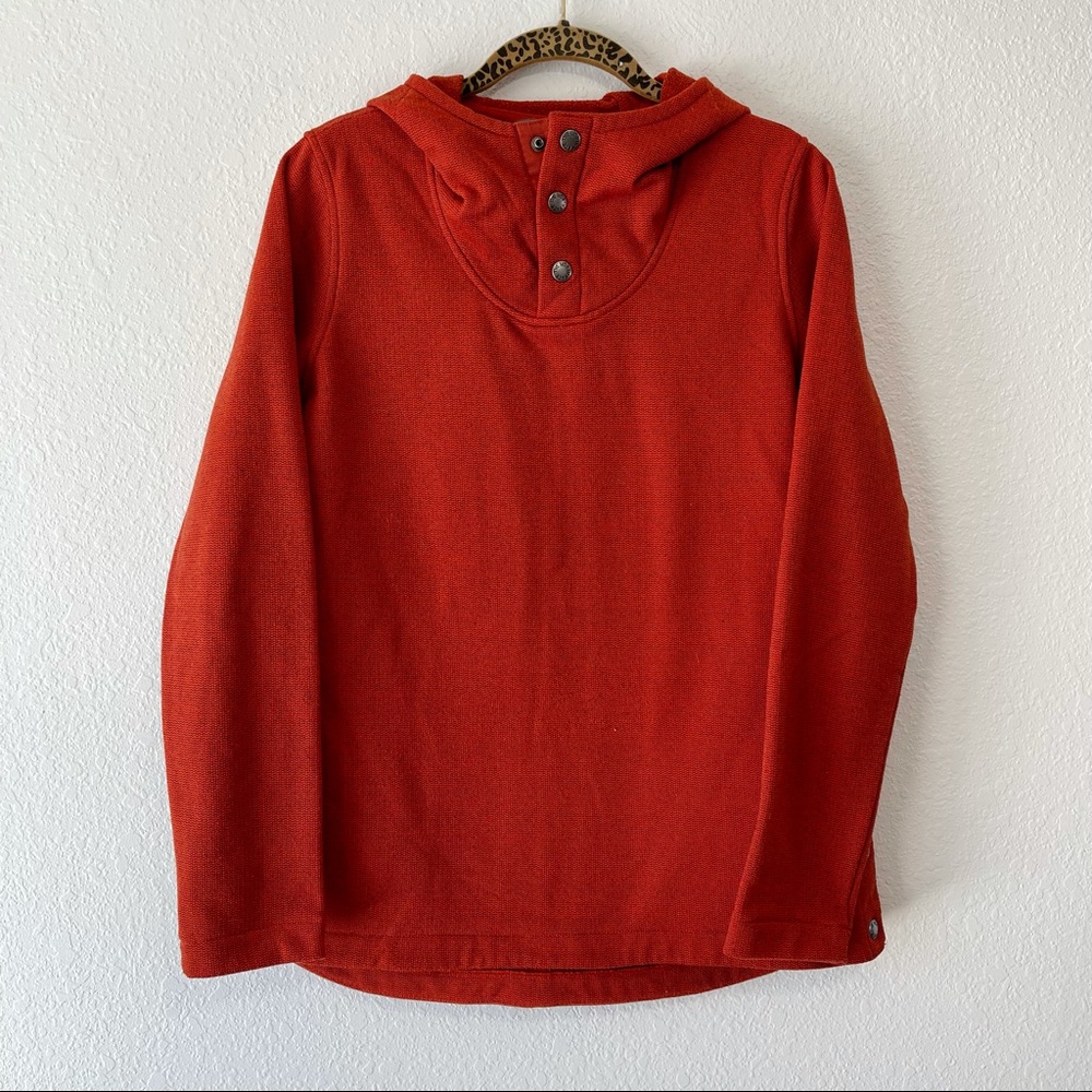 THE NORTH FACE Red Orange Hooded Pullover Size Medium